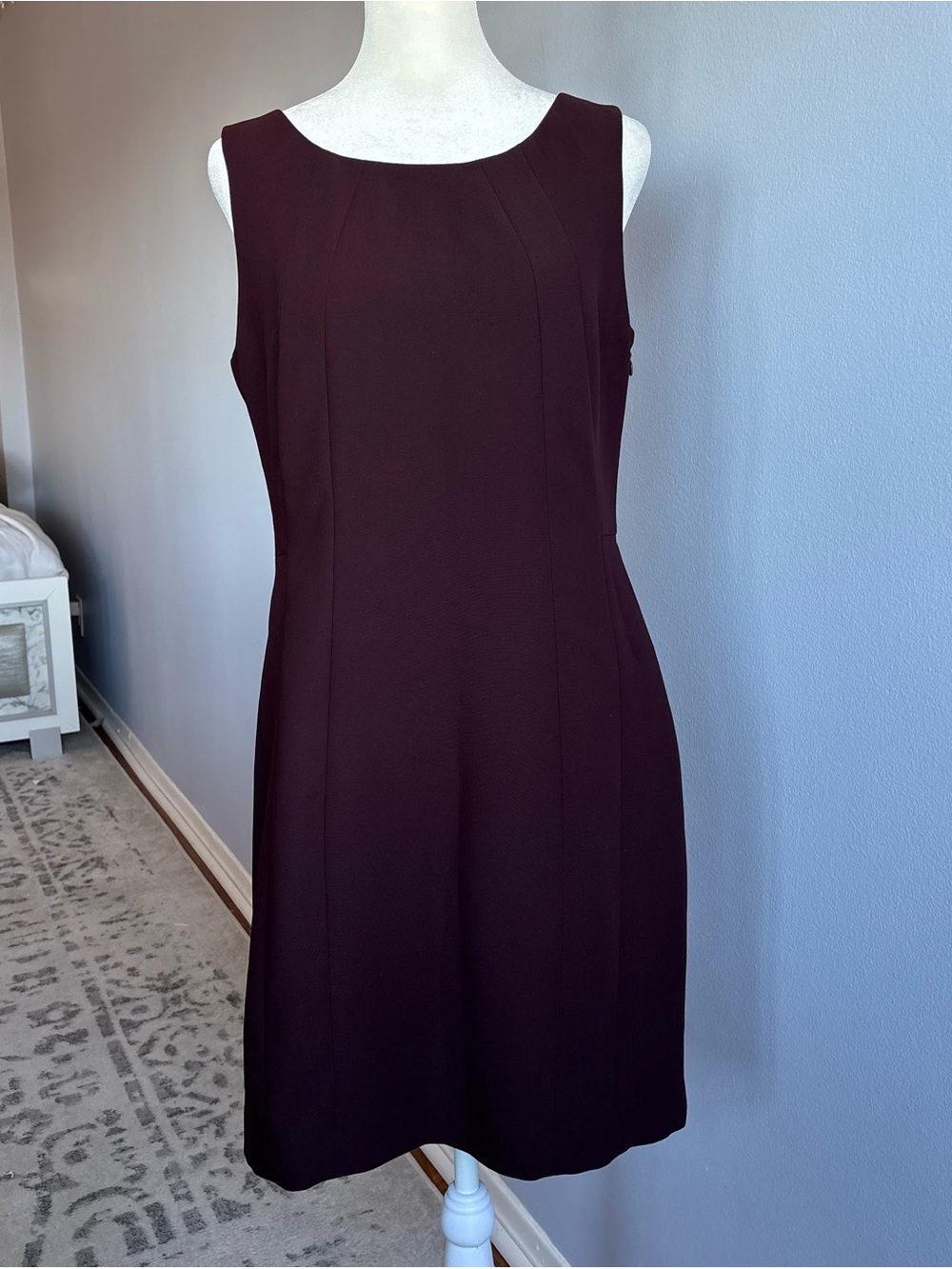 Talbots Mini Dress Burgundy Plum Size 4